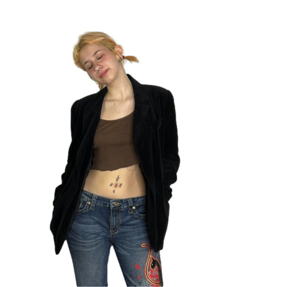 stefi lara Jackets & Blazers - stefi lara classic black blazer